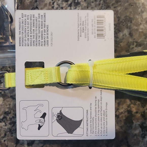 LED Rechargeable Light Up Dog Harness Small Vibrant Yellow new w tags boots & ba - Picture 9 of 9